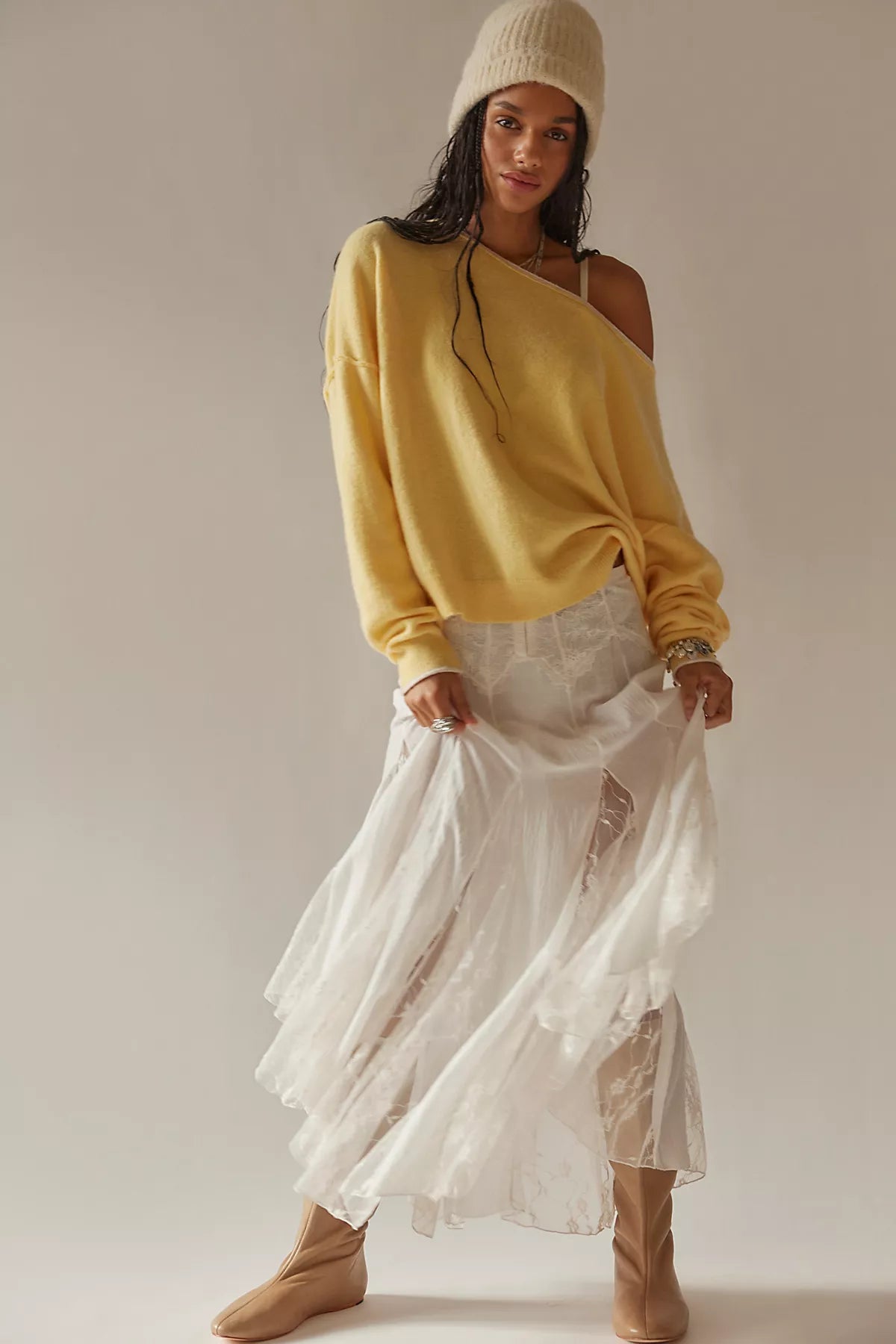Nice To Meet You Maxi Slip Skirt
