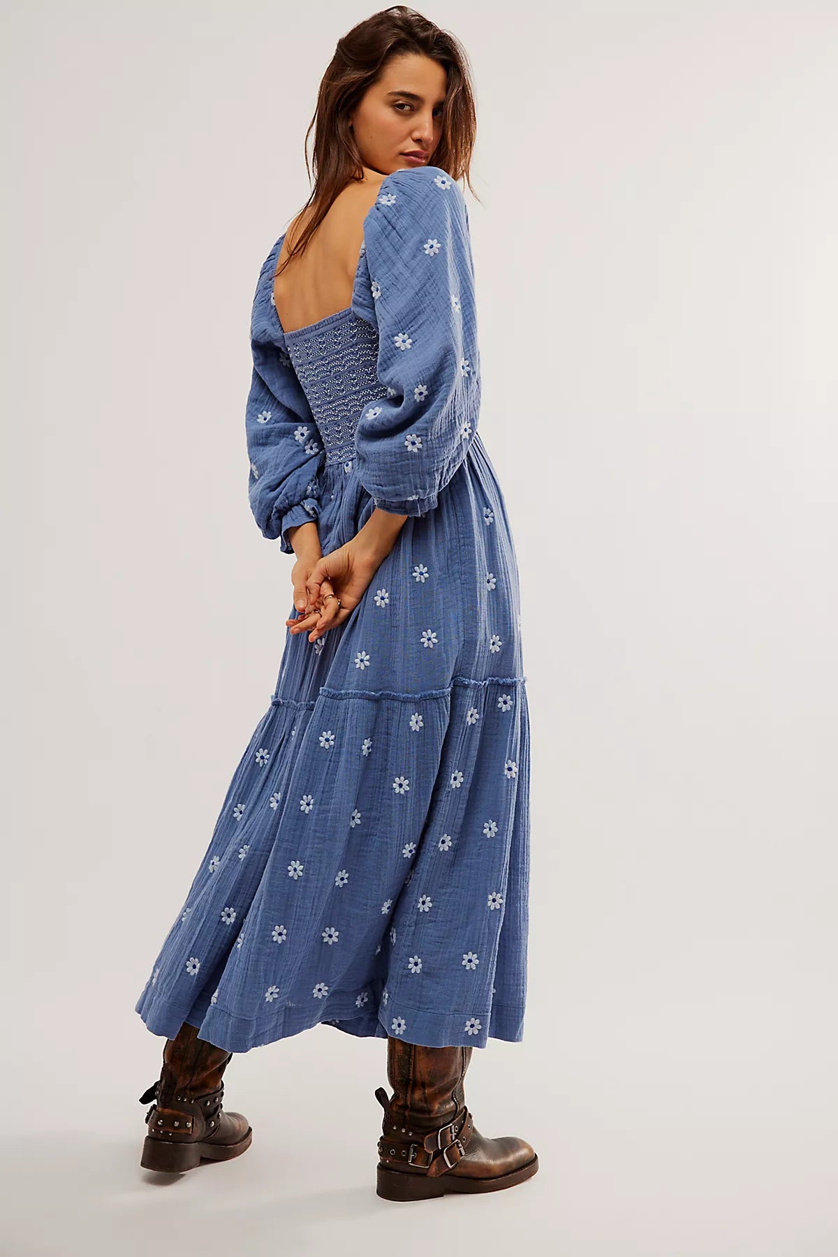 Dahlia Embroidered Maxi Dress