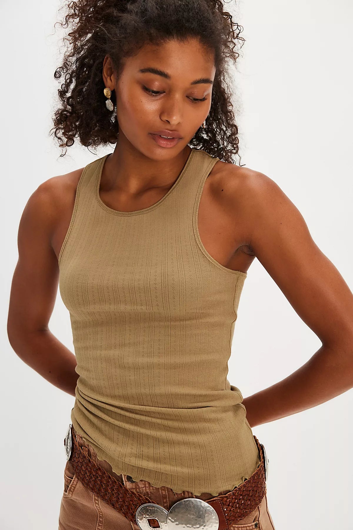 Fresh In Love Pointelle Tank