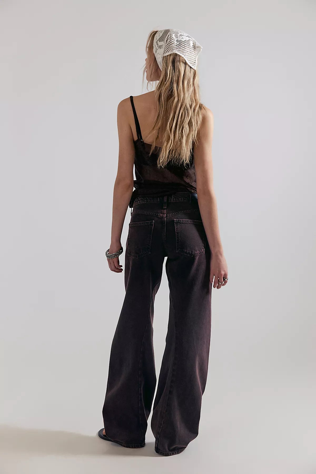 We The Free Fable Low-Rise Twisted Bowed Jeans