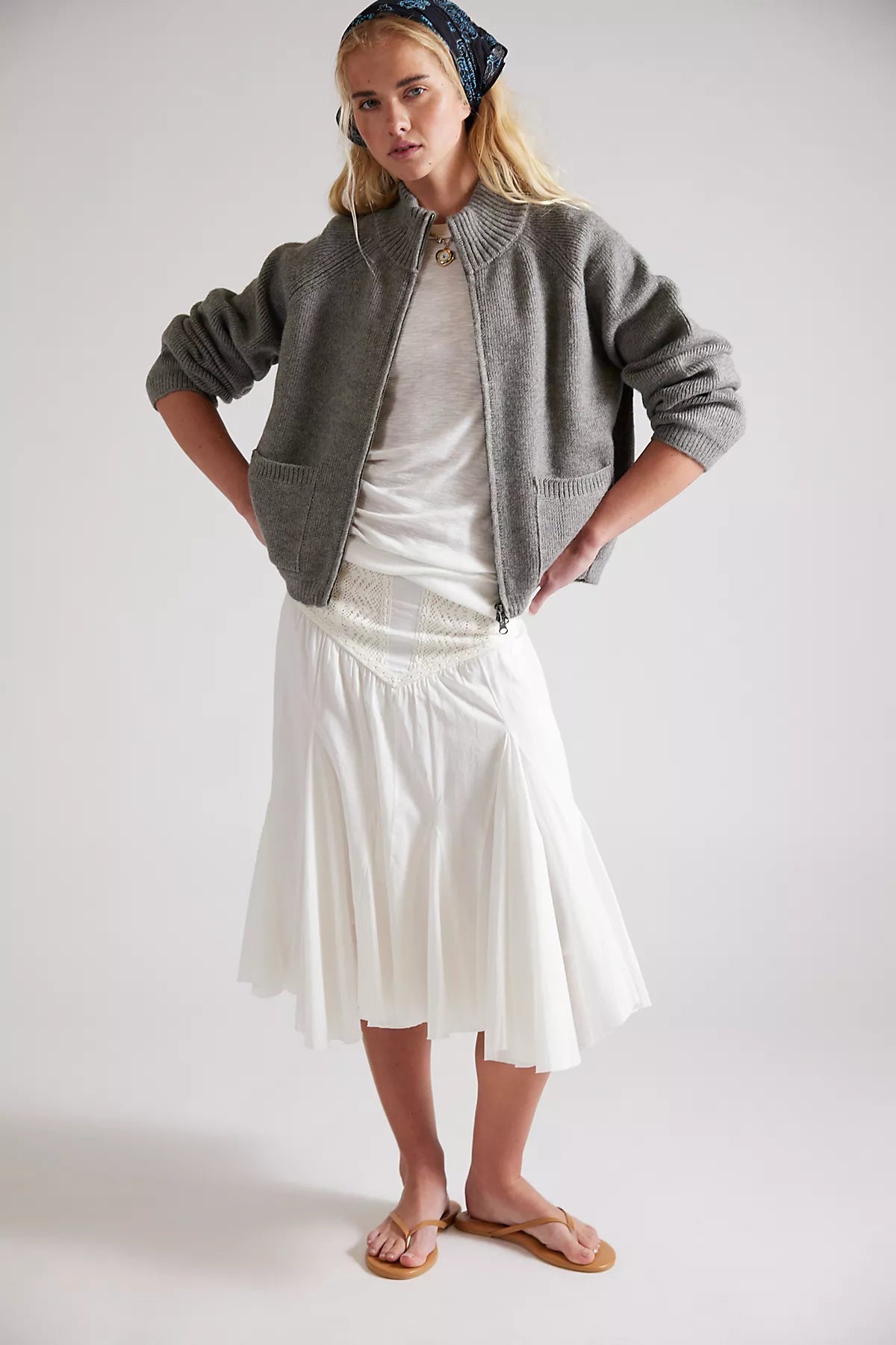 We The Free On It Zip-Up Cardigan