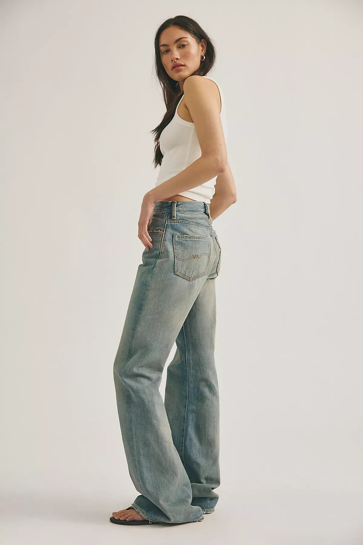 Denimist Dena Mid-Rise Flare Jeans