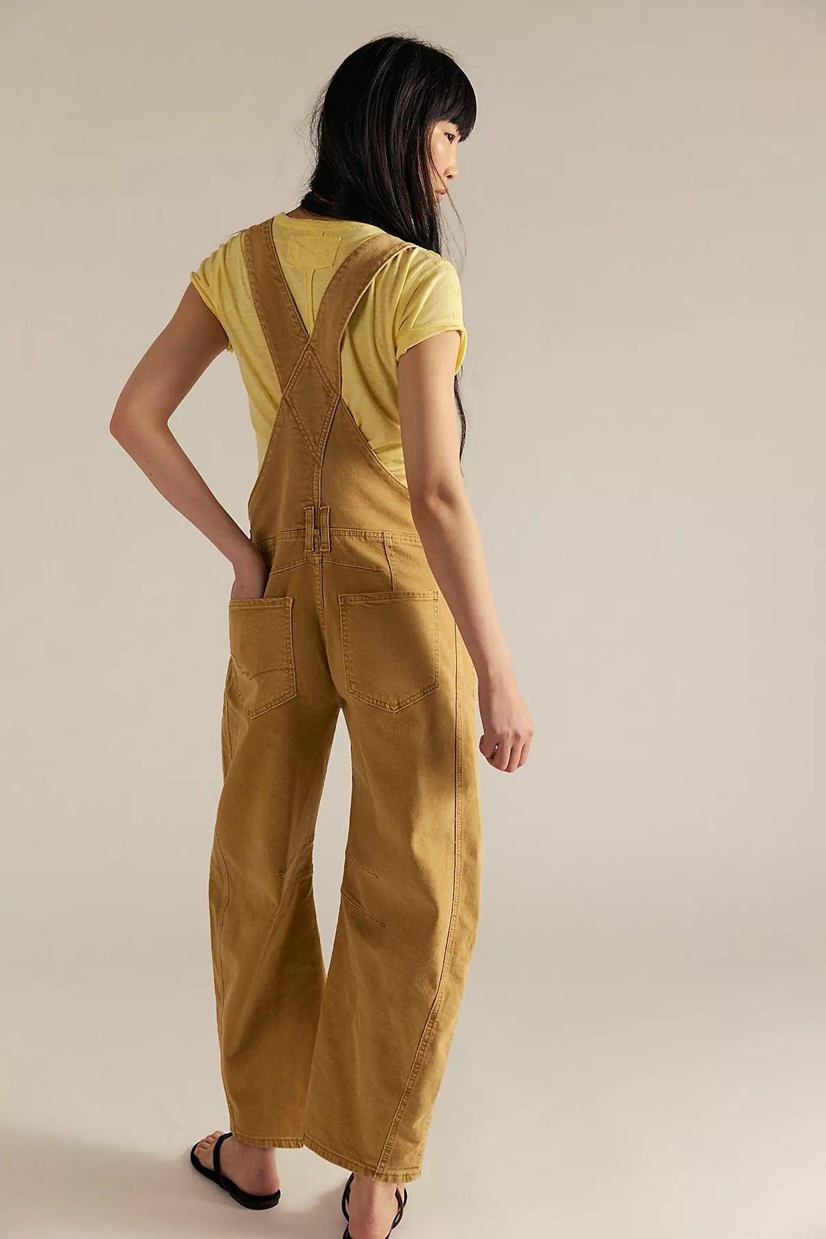 We The Free Good Luck Barrel Overalls