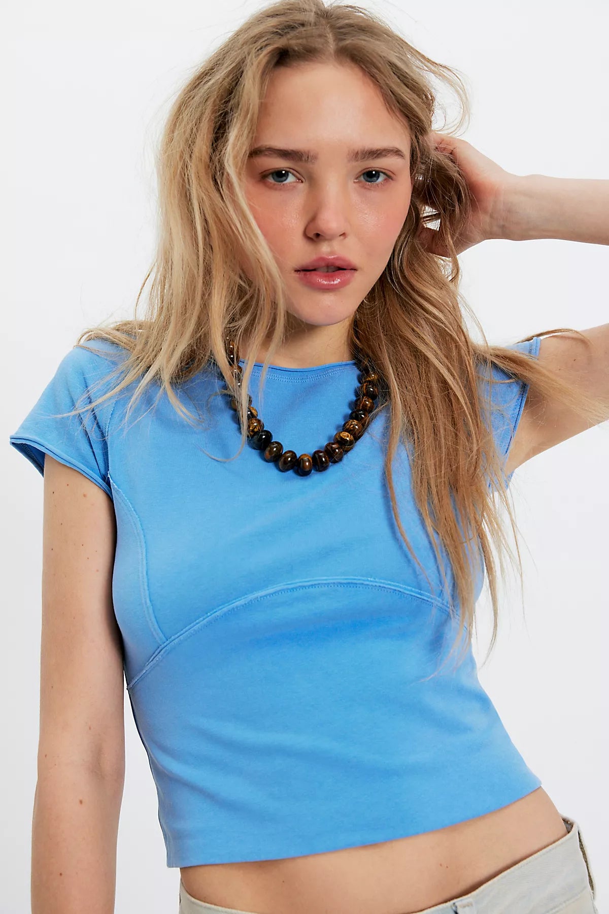 We The Free Protagonist Cropped Cap Sleeve Tee