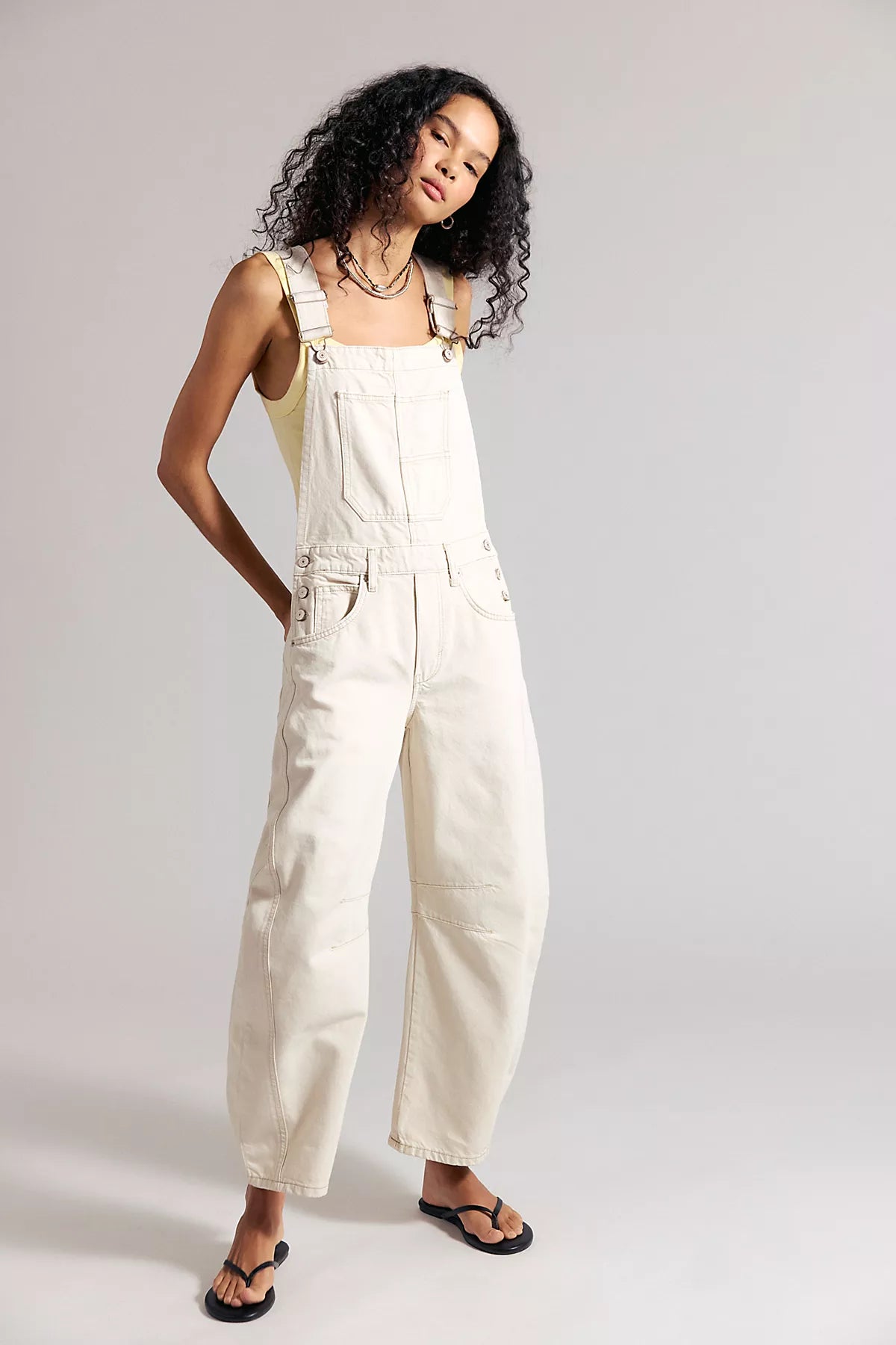 We The Free Good Luck Barrel Overalls