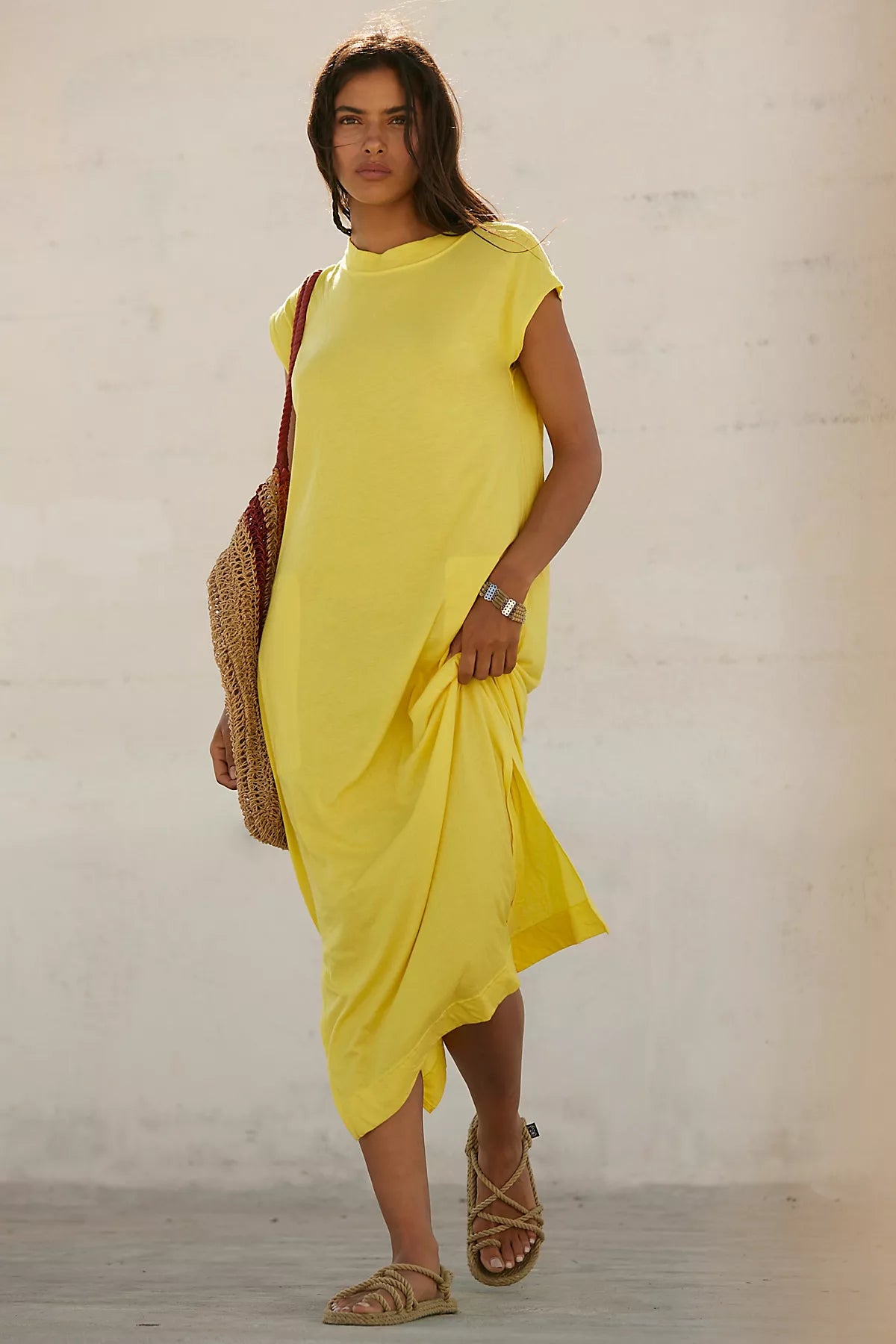 All Day Long Midi T-Shirt Dress