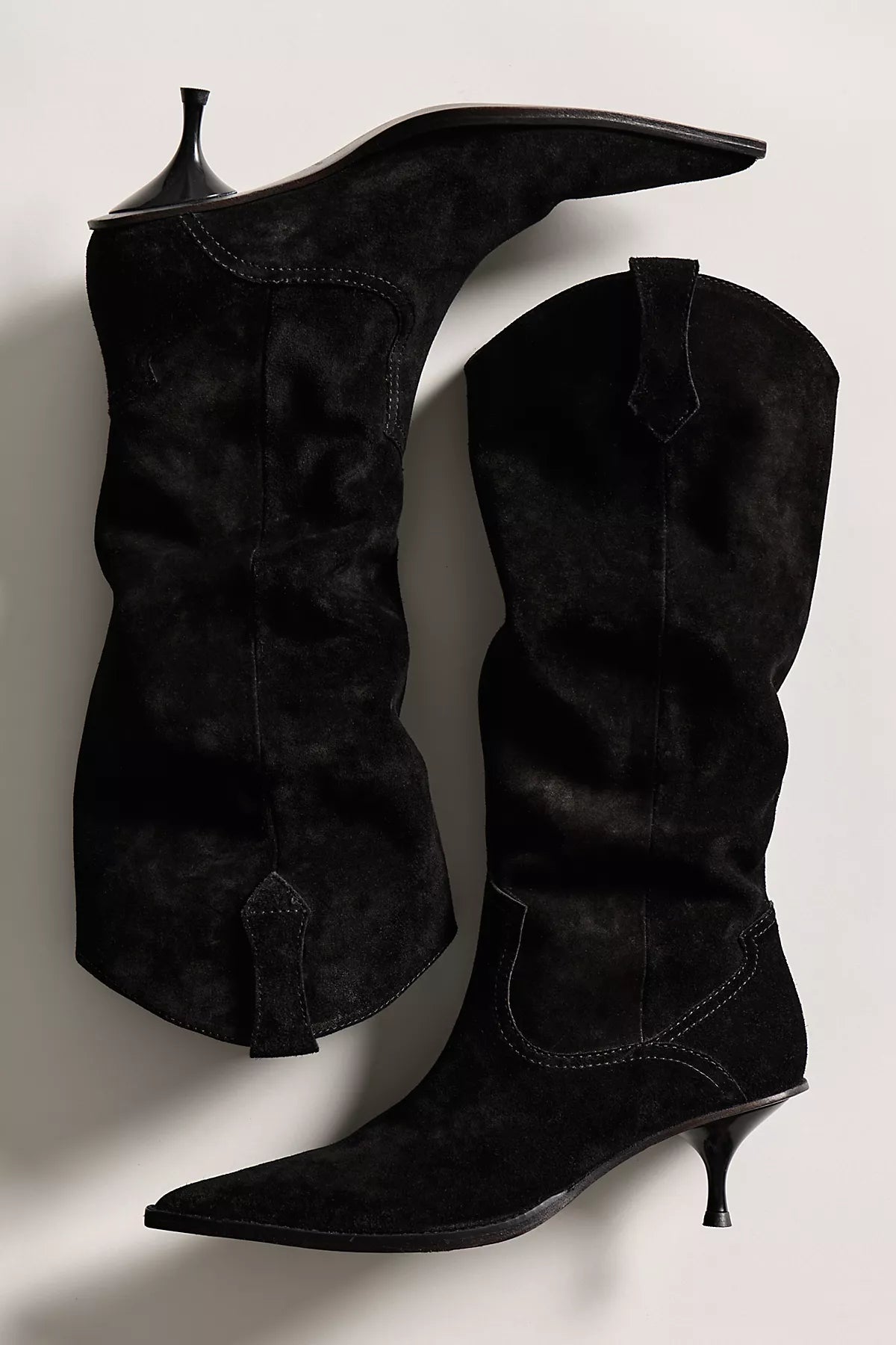 Daisy Slouchy Kitten Heel Boots