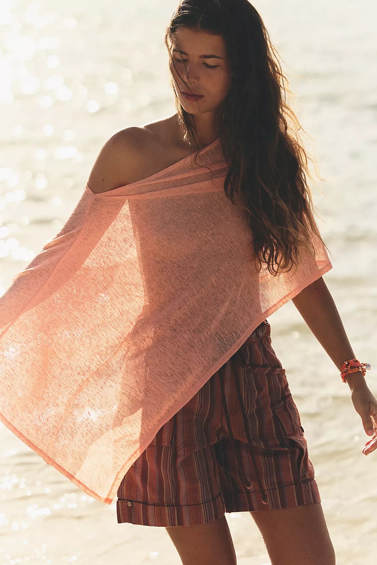 Maggie Everyday Asymmetrical Knit Poncho