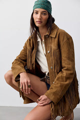 We The Free Fringe Out Suede Jacket