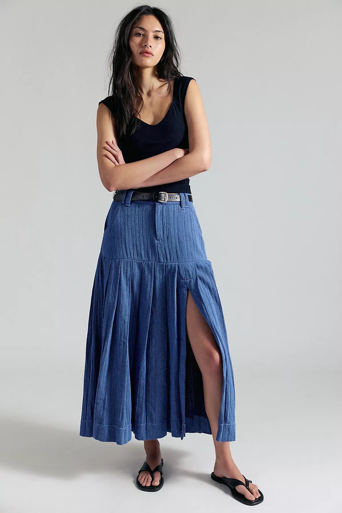 53rd Street Tailored Maxi Skirt