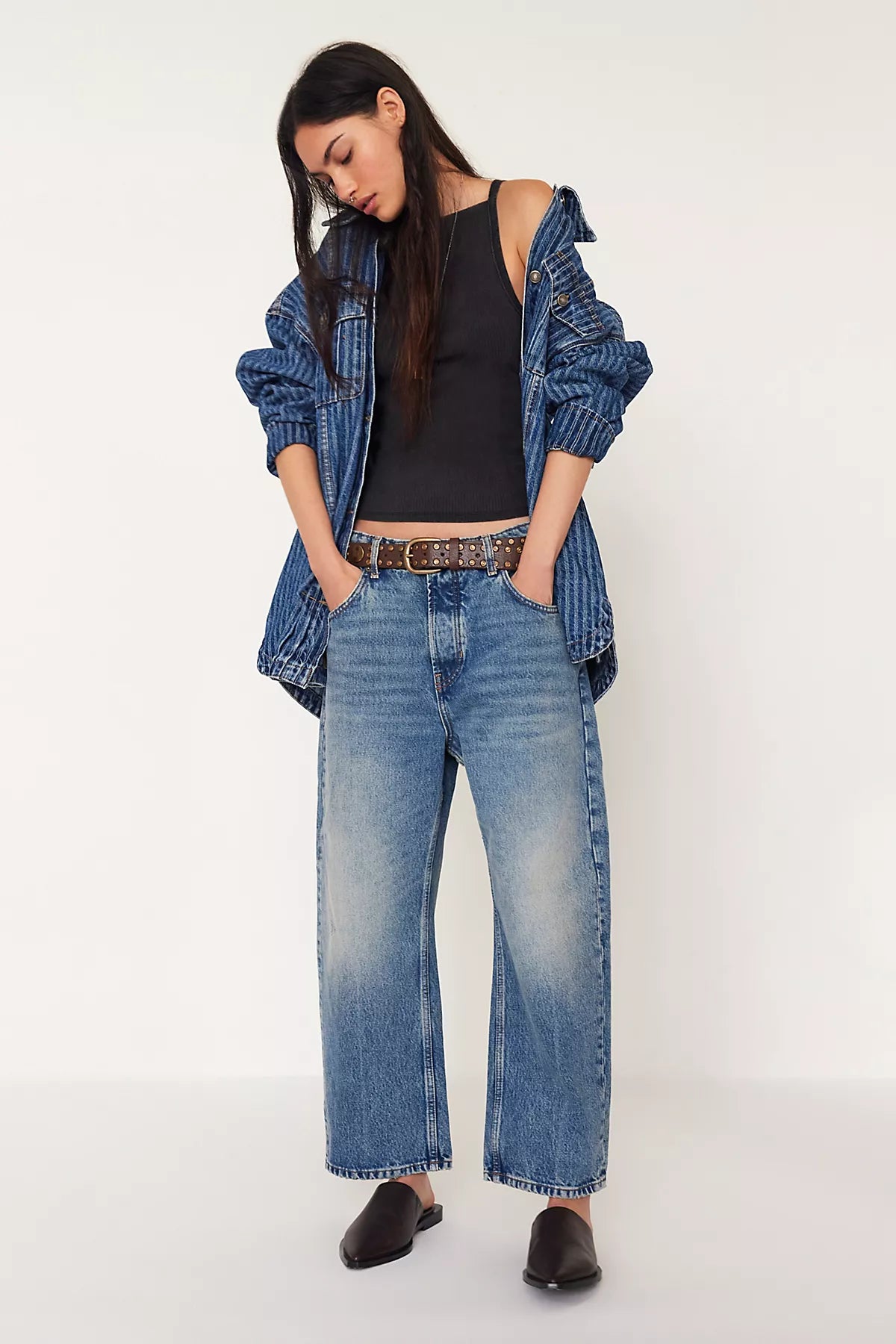We The Free Deep Trance Dropped Boyfriend Jeans