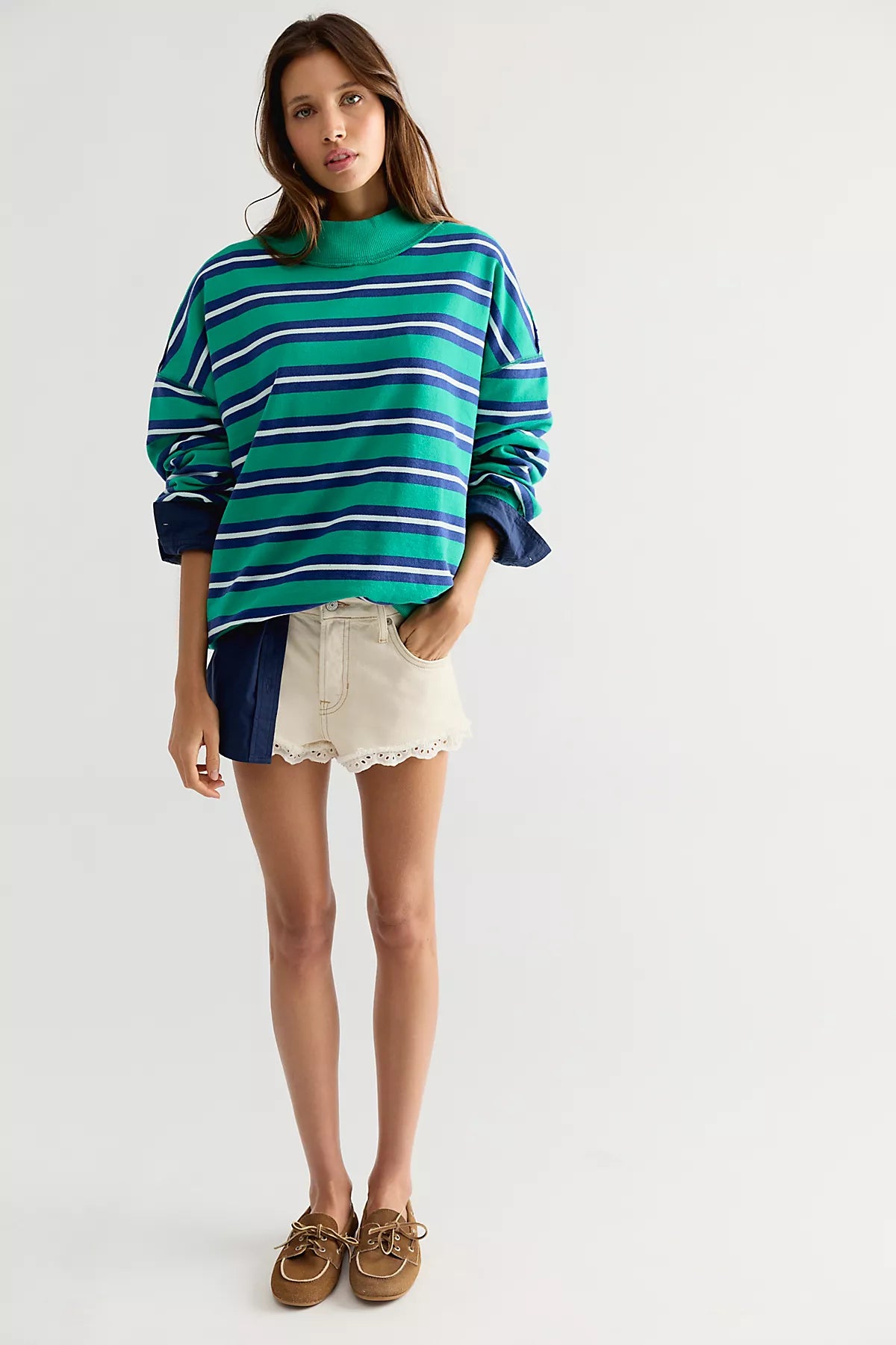 Palm Springs Striped Pullover