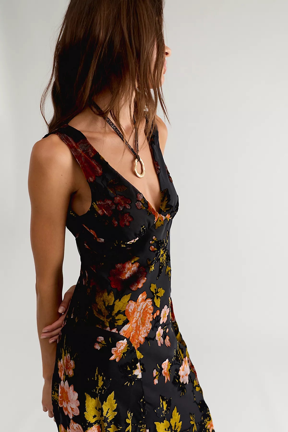 Anna Sui Folia Devore Maxi Dress