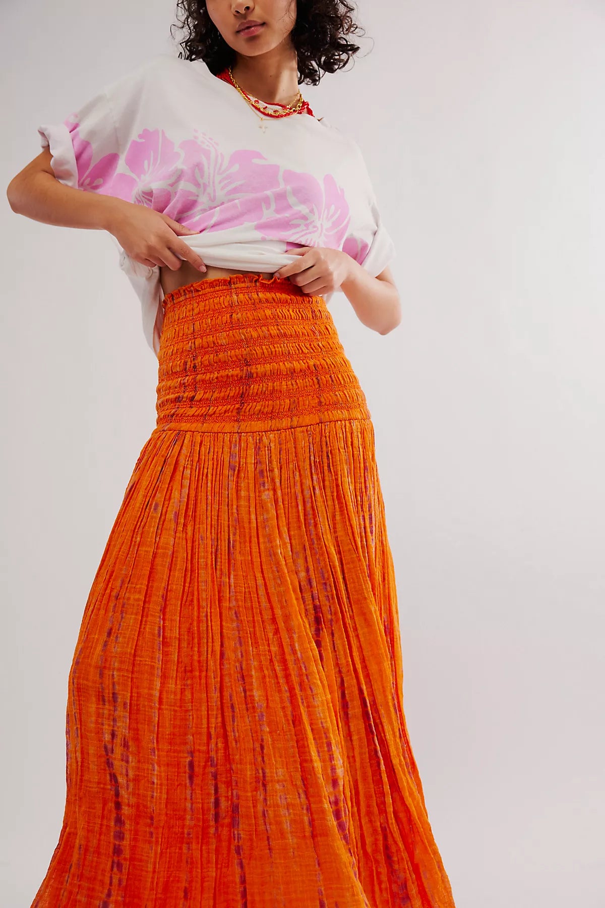 FP One Ravenna Printed Convertible Maxi Skirt