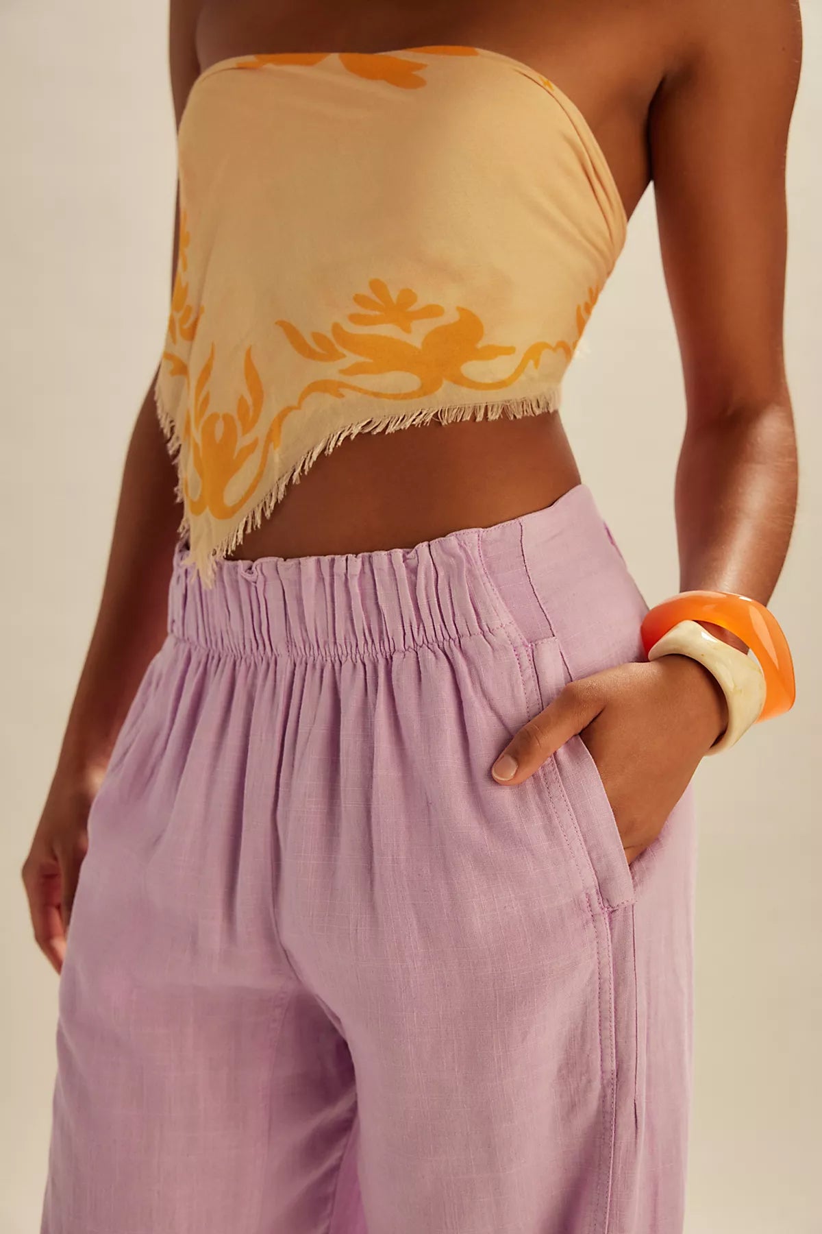 Day's End Linen Pull-On Pants