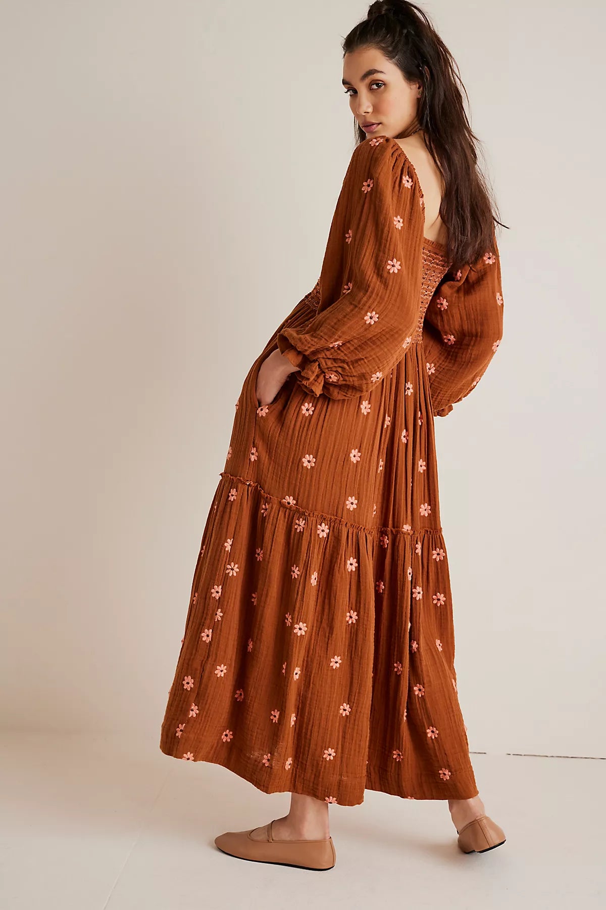 Dahlia Embroidered Maxi Dress