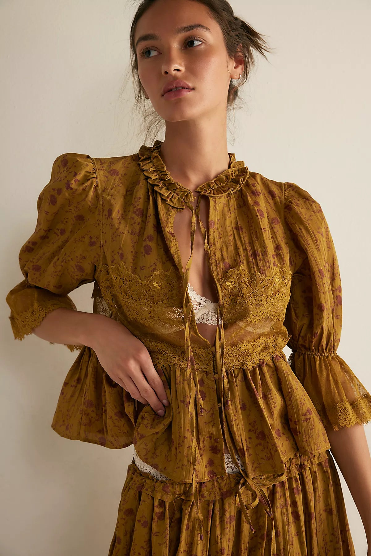Forever Young Printed Bed Jacket