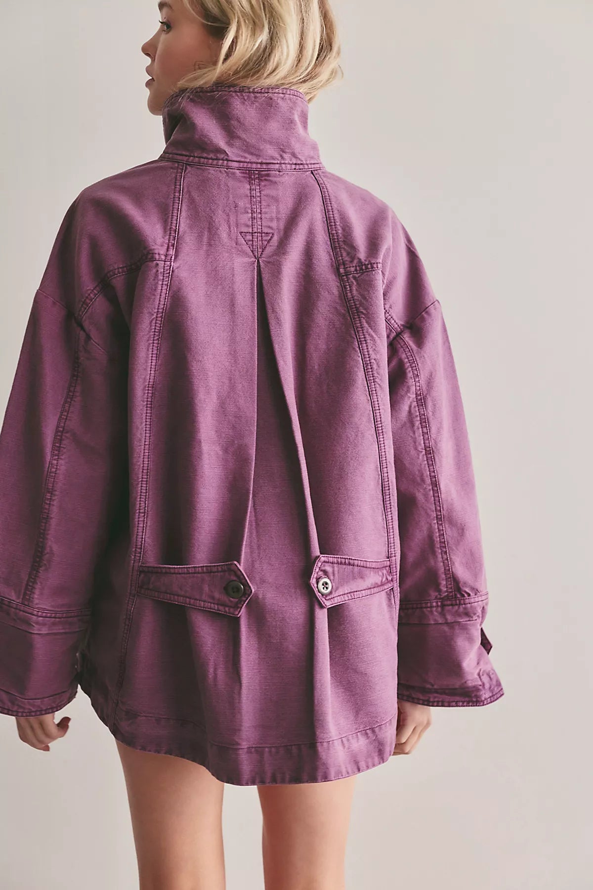 We The Free Collins Washed Canvas Funnel-Neck Jacket