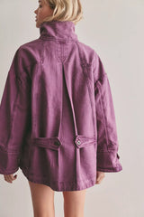 We The Free Collins Washed Canvas Funnel-Neck Jacket