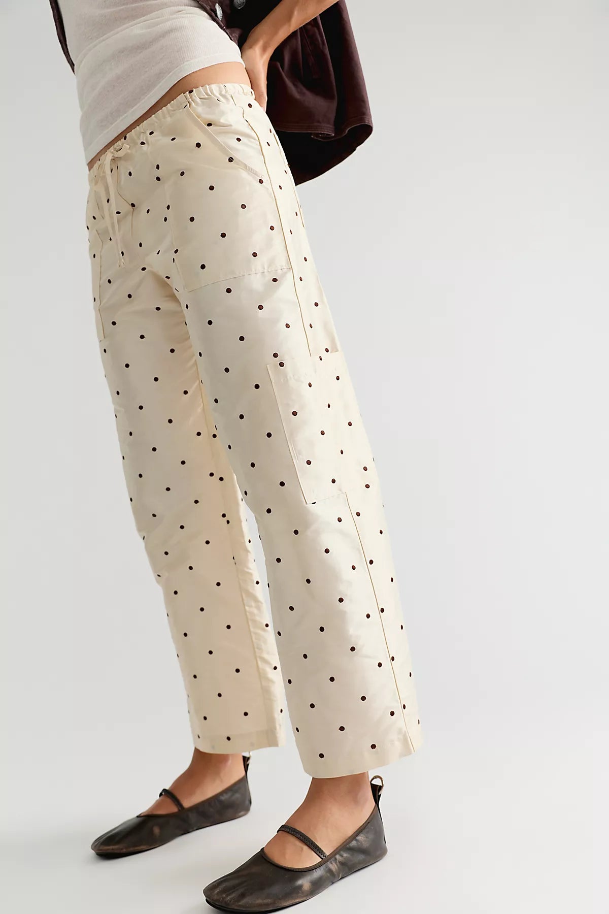 DONNI. The Taffeta Drawstring Cargo Pants