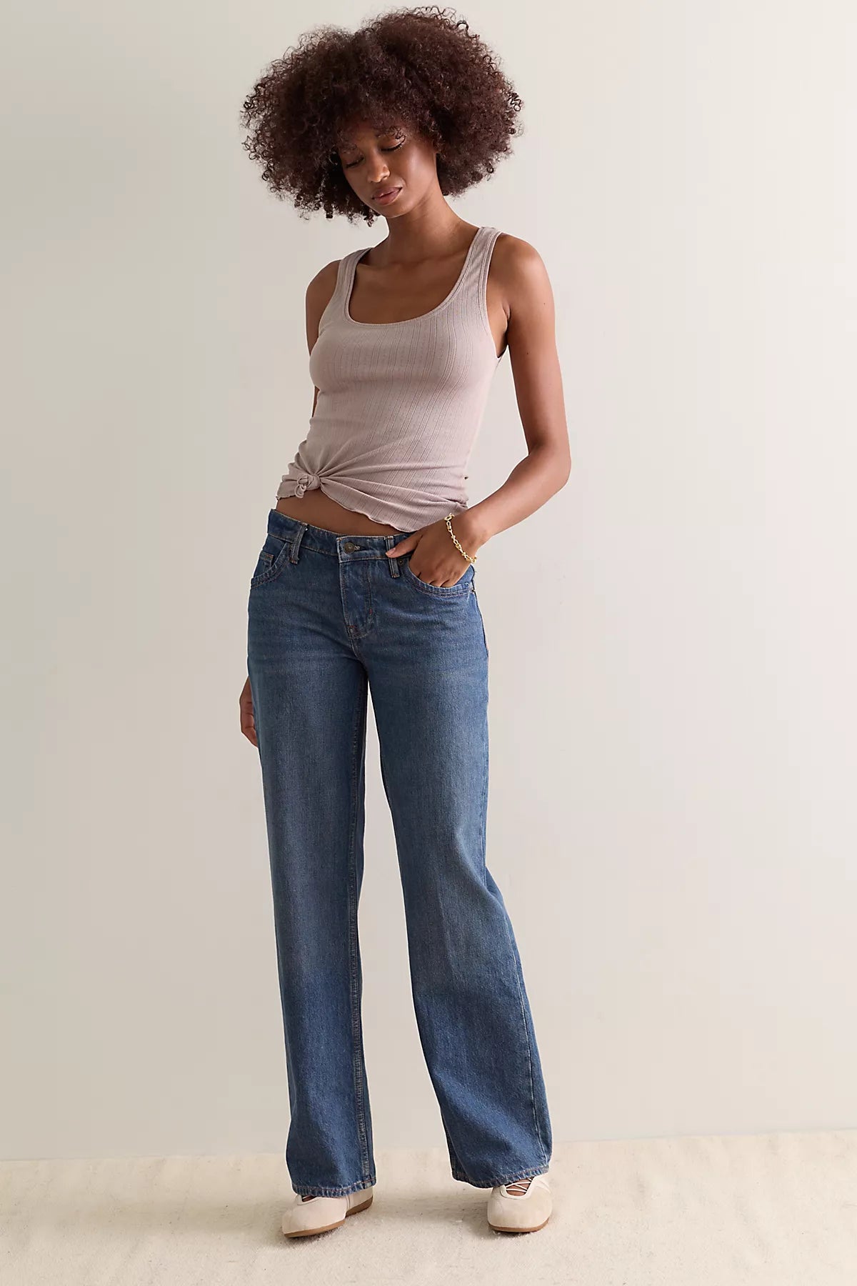 Fresh In Love Pointelle Scoop Neck Tank