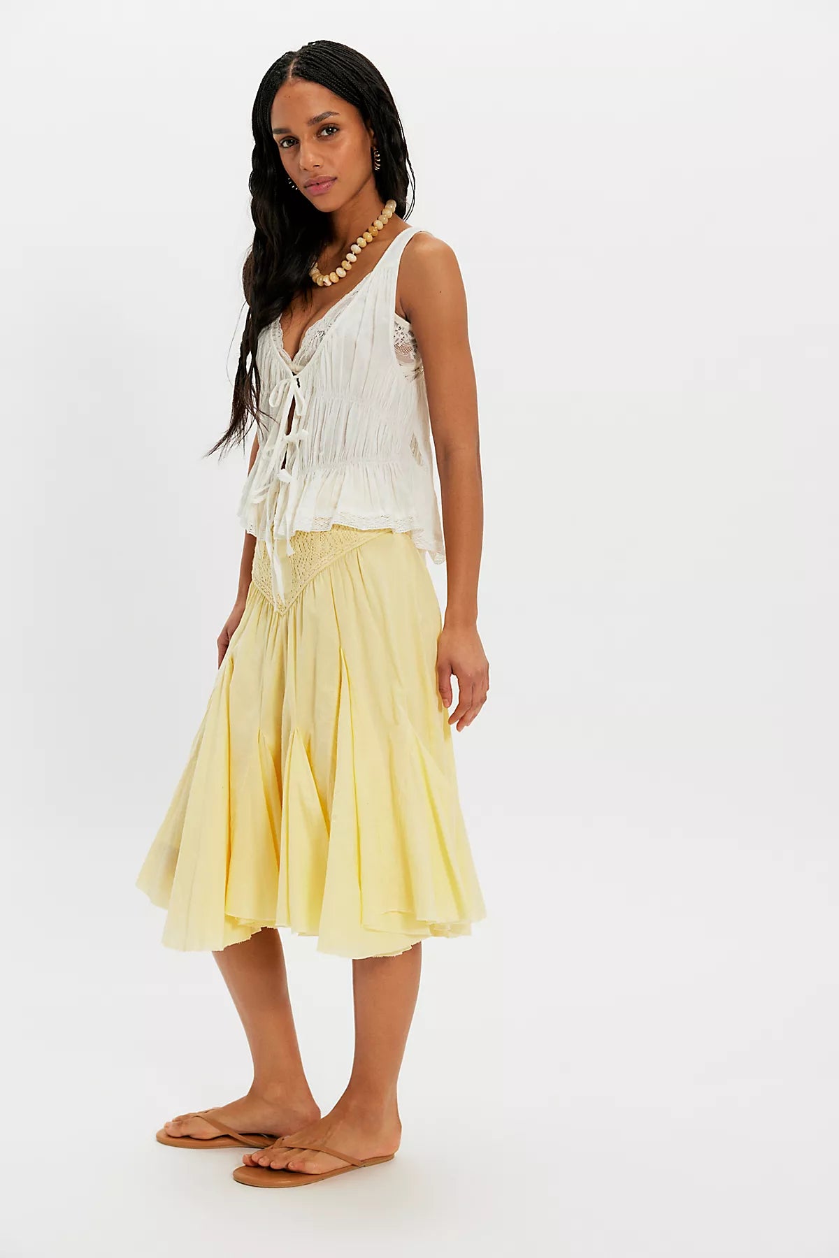 FP One Frida Godet Midi Skirt