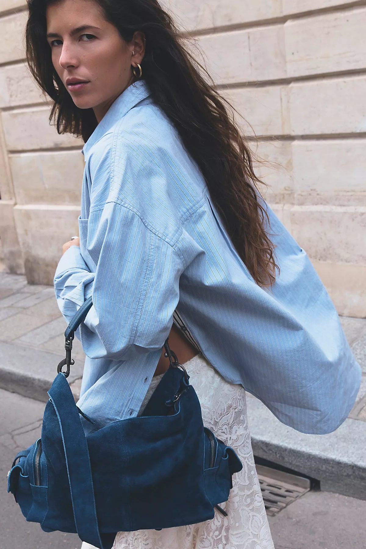 We The Free Lexi Striped Button Down Shirt