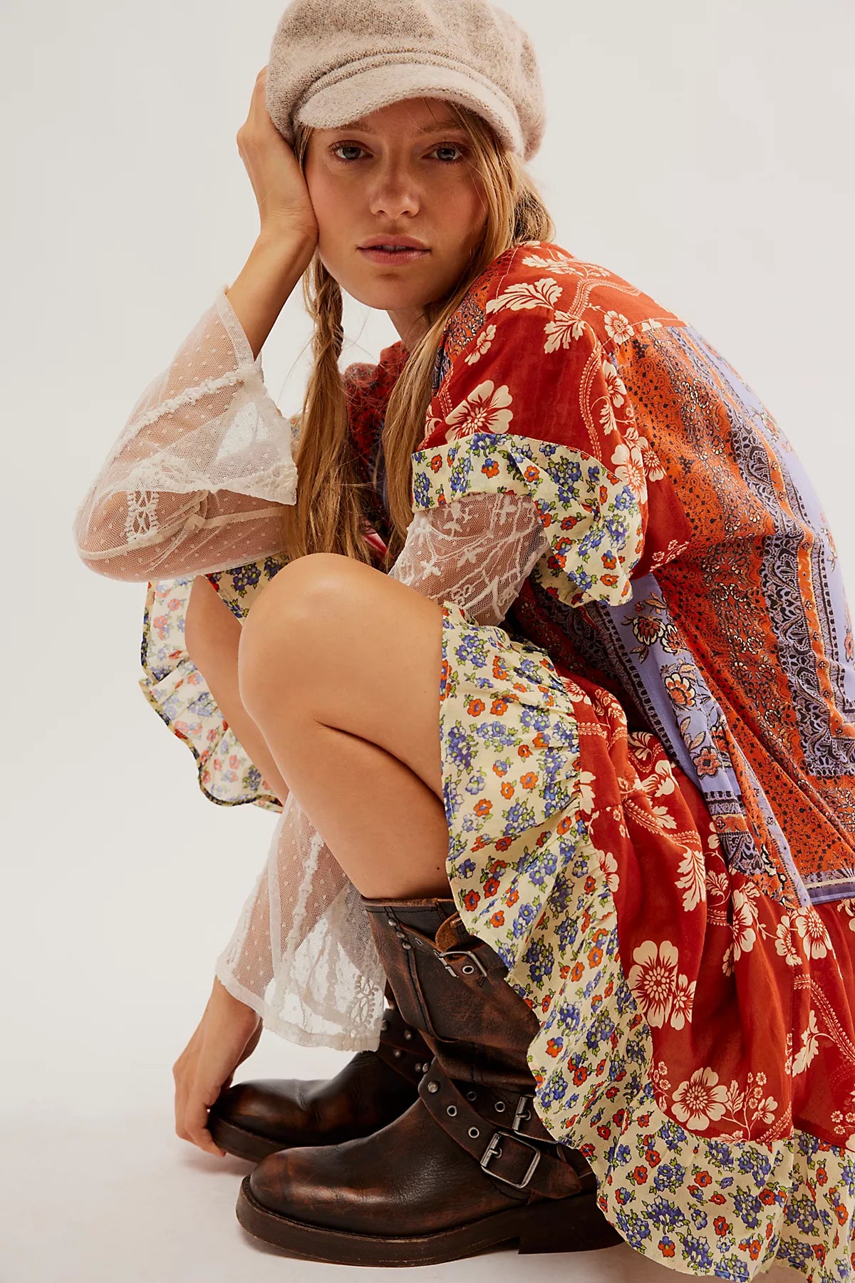 Agnes Printed Mini Dress