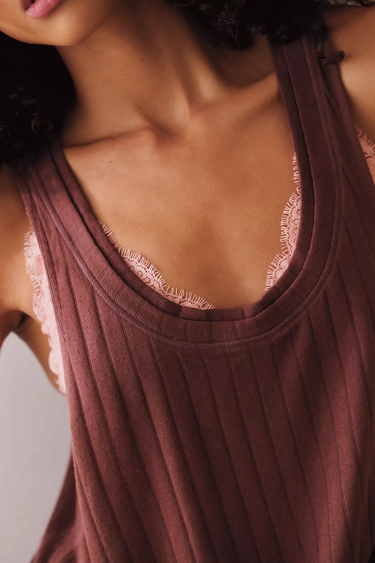 End Game Pointelle Lounge Tank