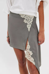 Bec + Bridge Chateau Asymmetrical Mini Skirt