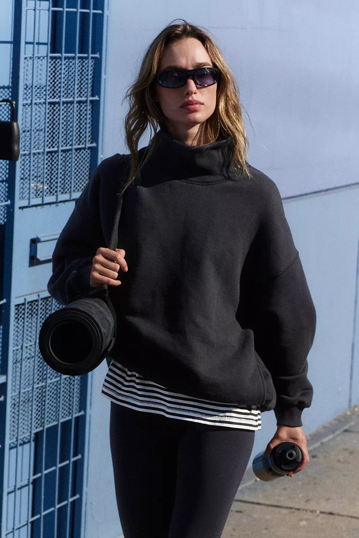 A Cut Above Mock Neck Pullover Sweatshirt