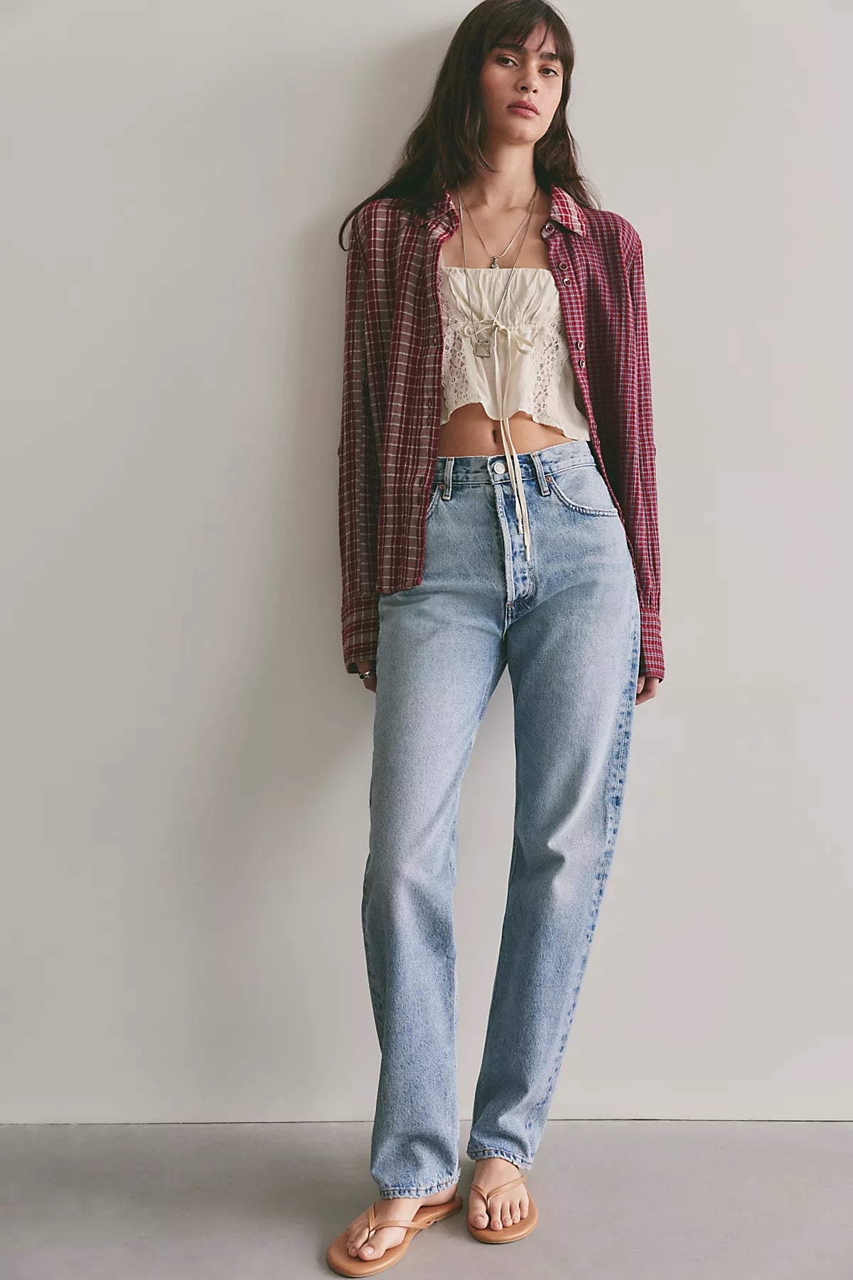 We The Free Benny Slim Plaid Button-Down