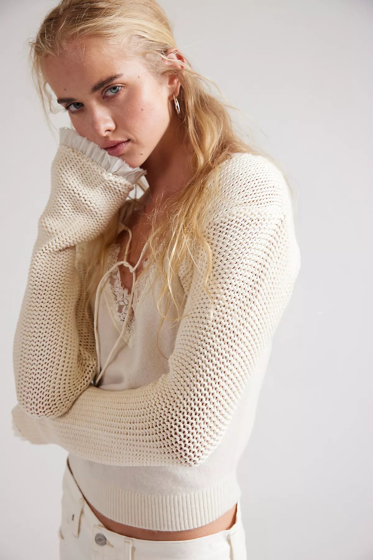 Dafne Knit Cropped Bolero Sweater