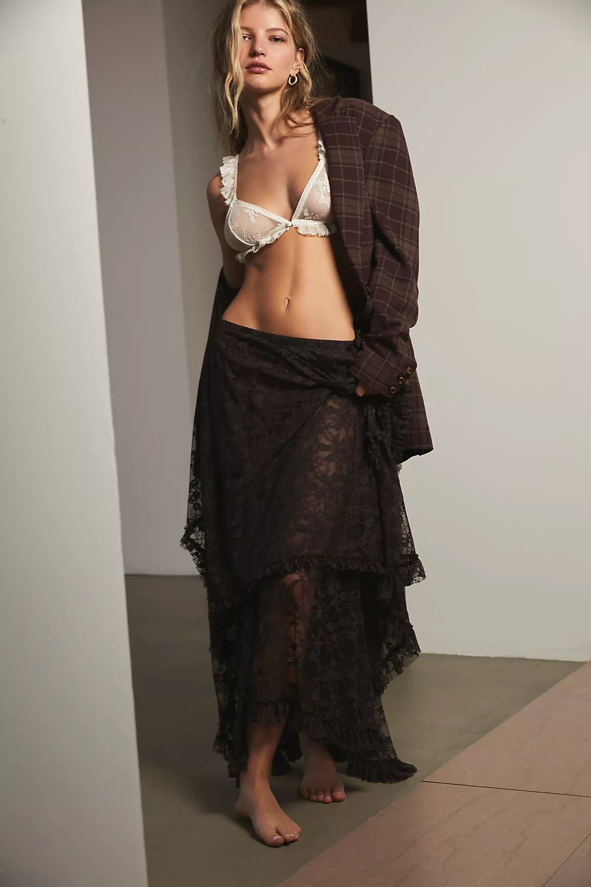 French Courtship Maxi Slip Skirt