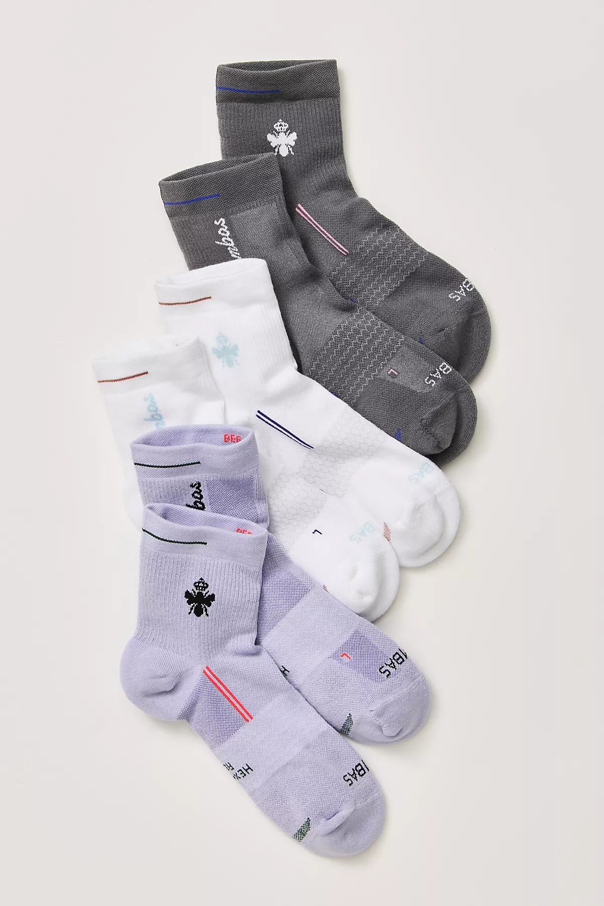 Bombas Run Quarter-Length Sock 3-Pack