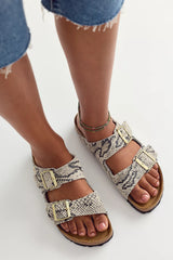 Birkenstock Arizona Snake-Print Sandals