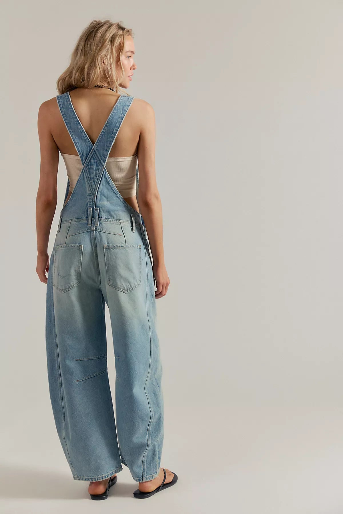 We The Free Good Luck Barrel Overalls
