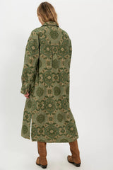 We The Free Brick Lane Jacquard Maxi Shirt Jacket