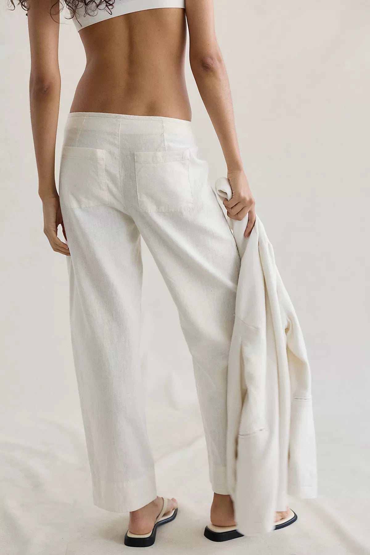 Amelia Side-Tie Linen Pants