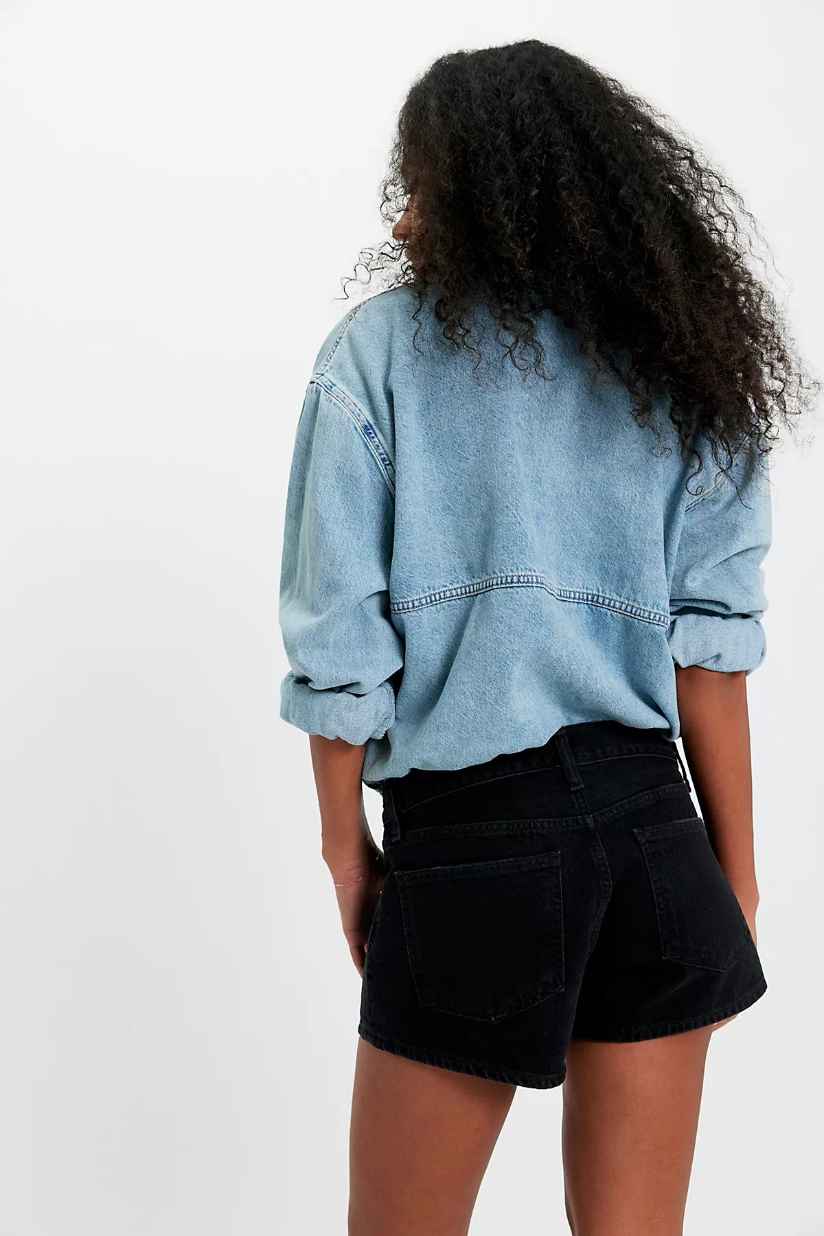 AGOLDE Parker Low-Rise Denim Shorts