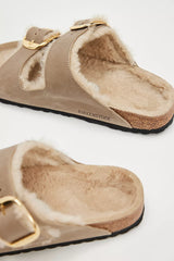 Birkenstock Arizona Big Buckle Shearling Sandals