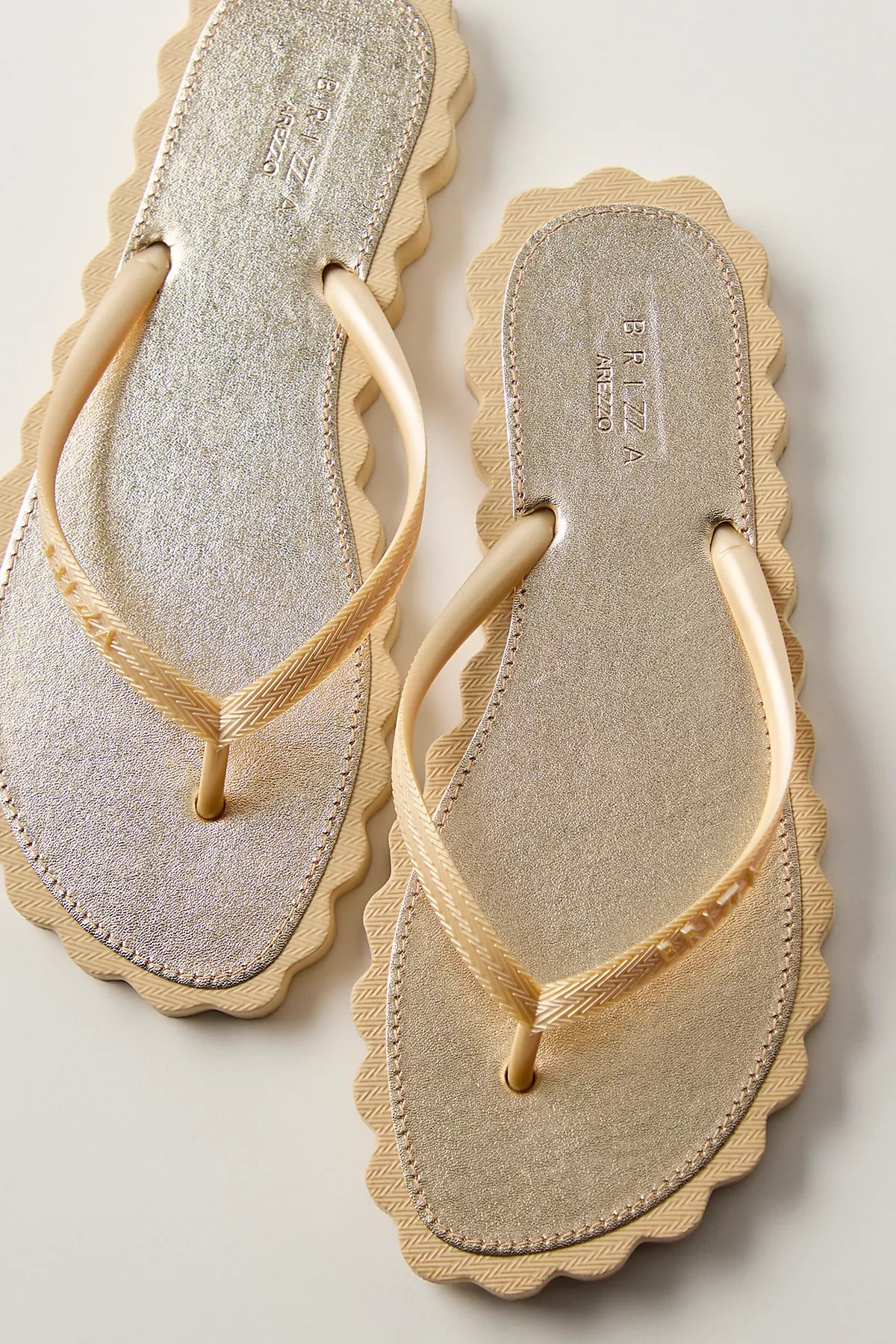 Cookie Cutter Scalloped Flip Flops
