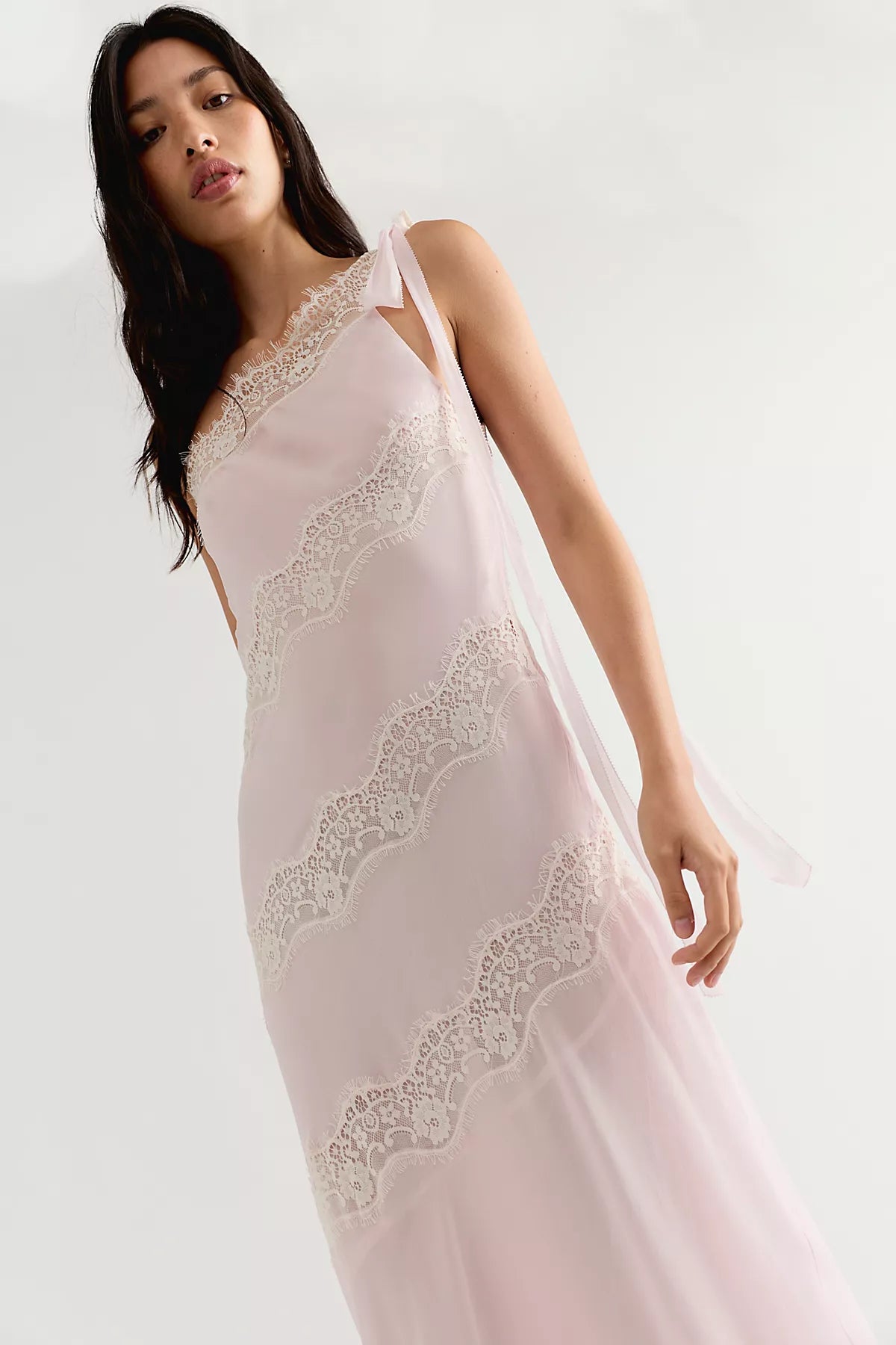 For Love & Lemons Marcella One-Shoulder Maxi Dress