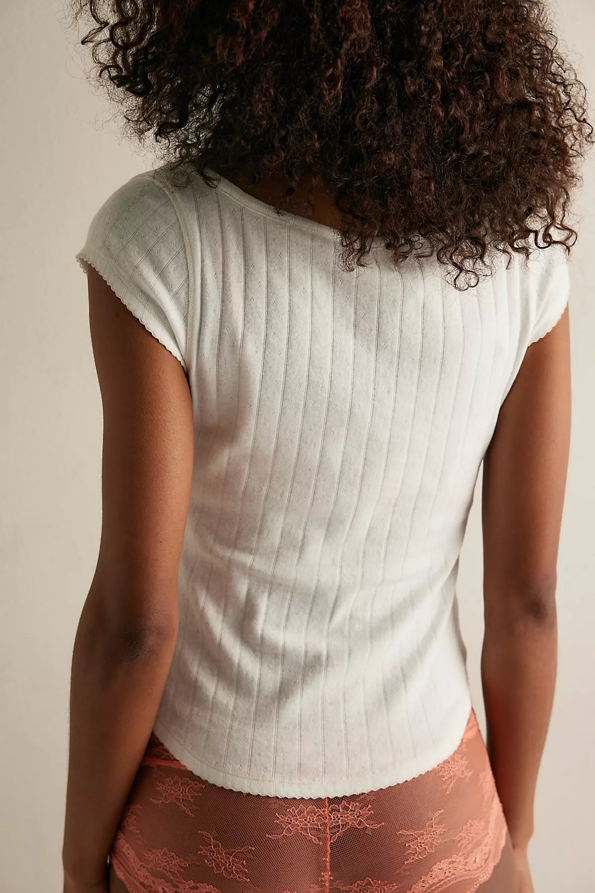 End Game Pointelle Henley Tee