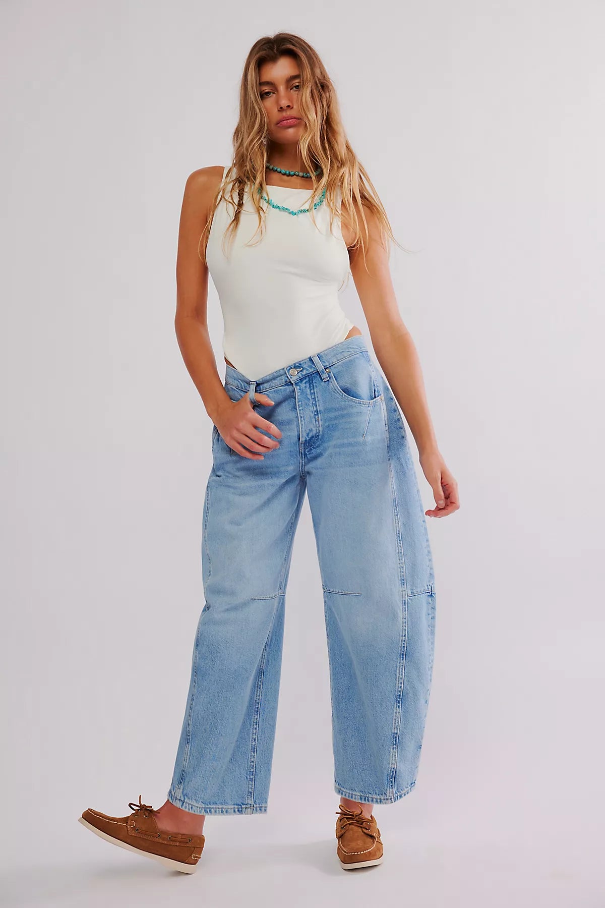 We The Free CRVY Venus Barrel Jeans