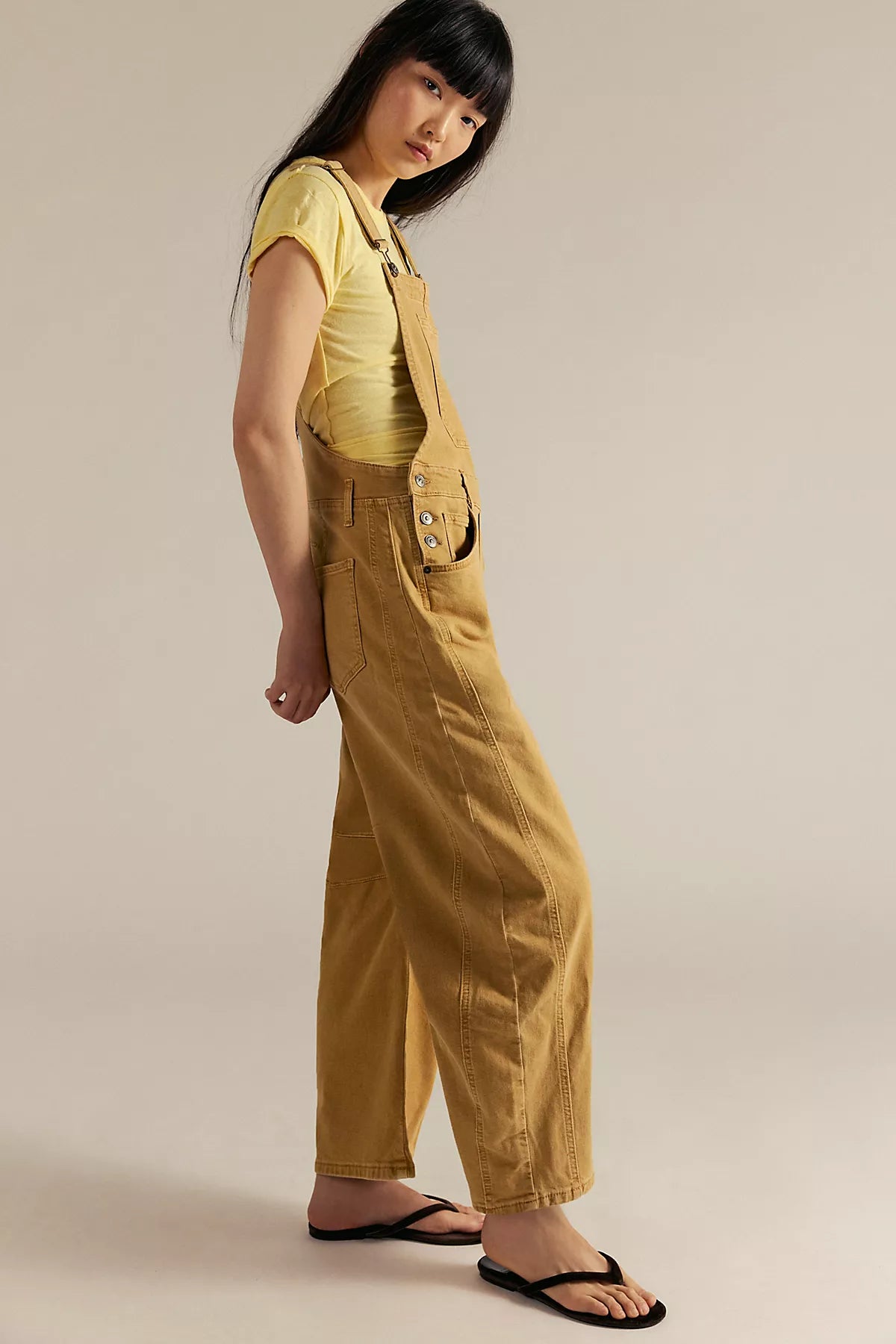 We The Free Good Luck Barrel Overalls