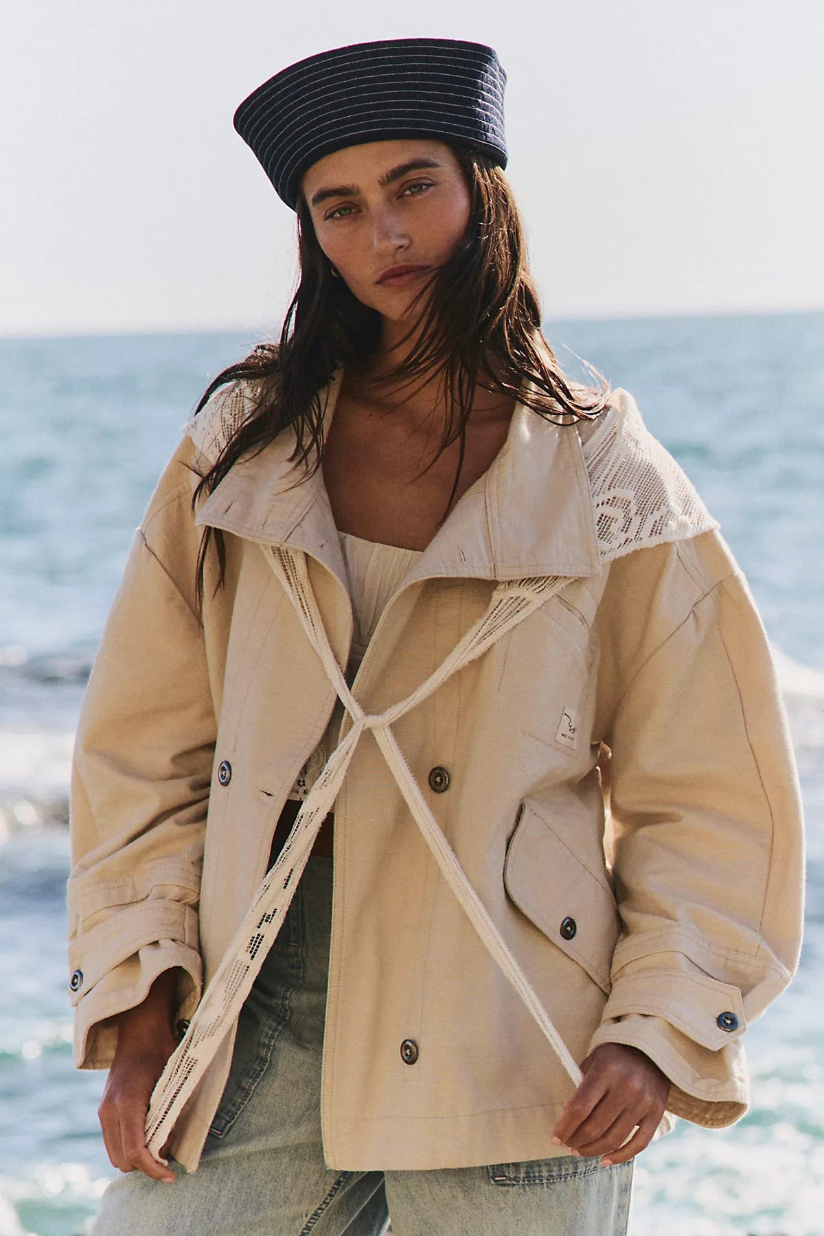 We The Free Collins Washed Canvas Funnel-Neck Jacket