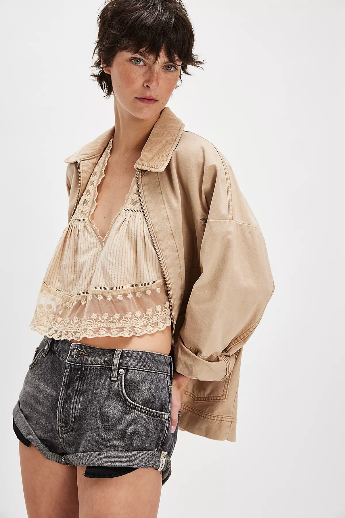 OneTeaspoon Bandits Low-Waist Denim Shorts