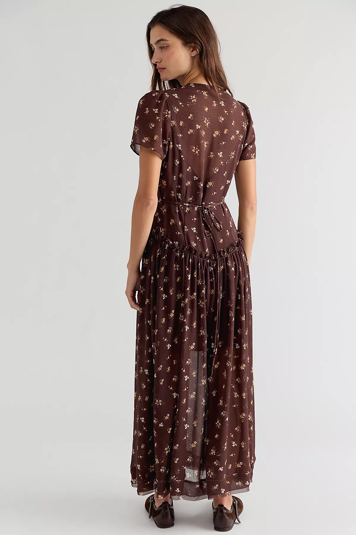 Falling Petals Maxi Dress