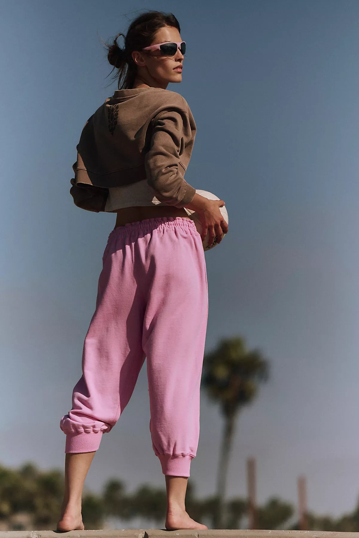 Flutter Cropped Joggers